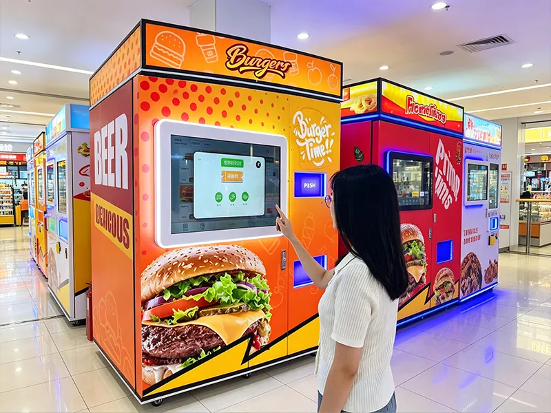 Burger vending machine functional testing