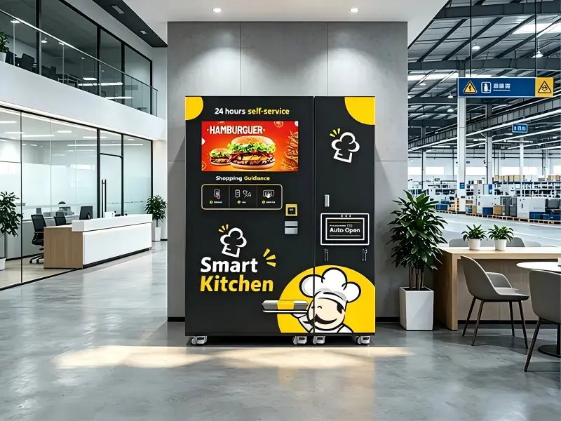 Food vending in factory