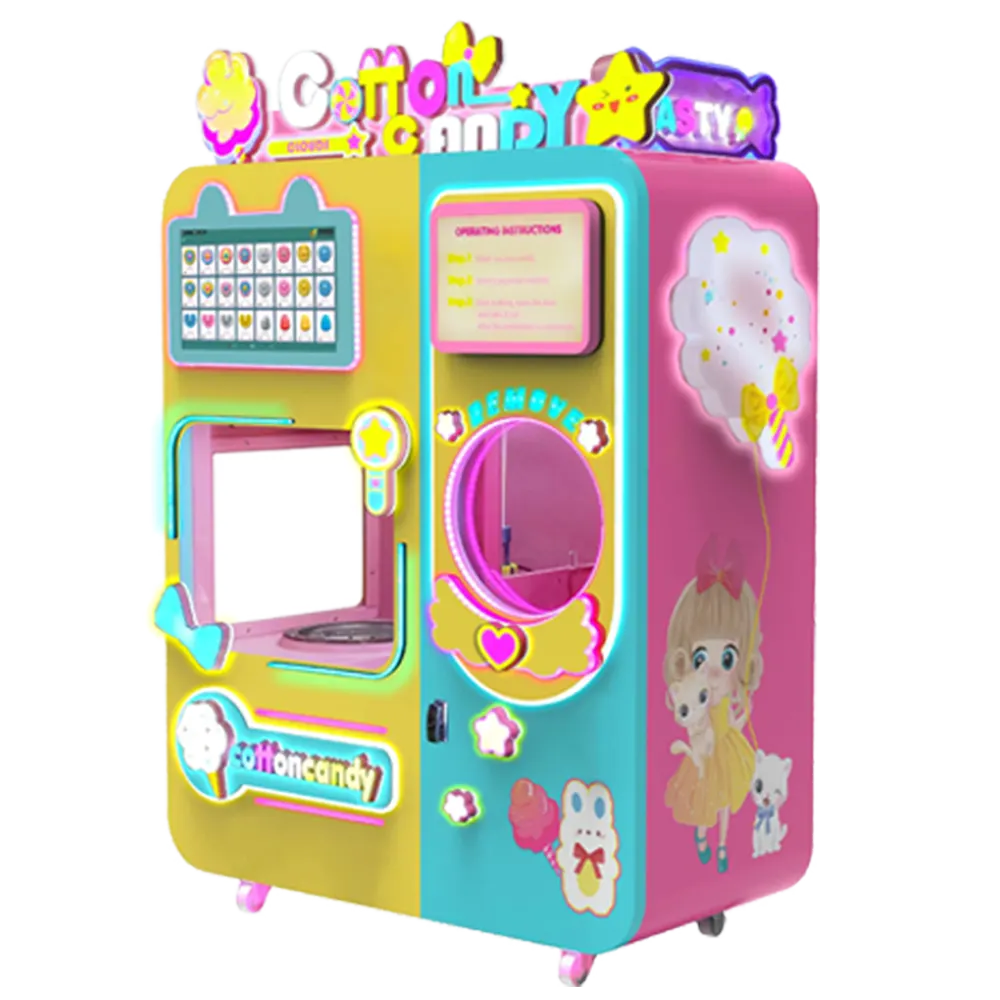 FL-606 best selling cotton candy vending machine
