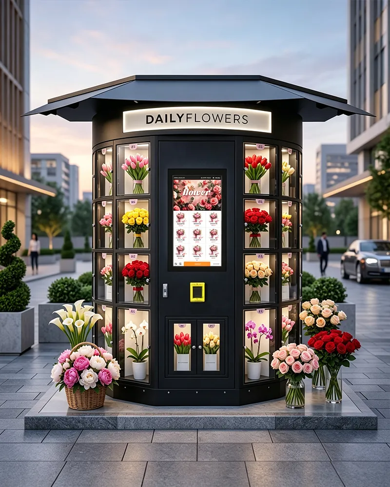 Premium flower vending machine by Foodline