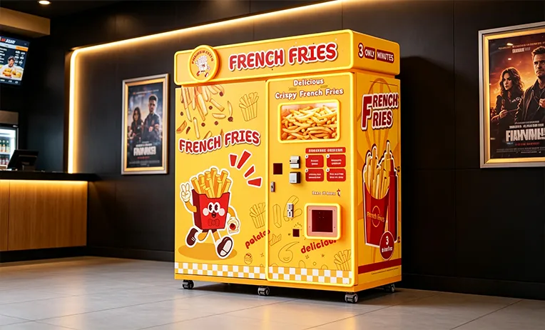 French fries vending machine in cinema