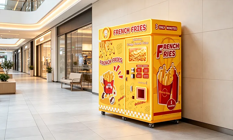 French fries vending machine in shopping mall