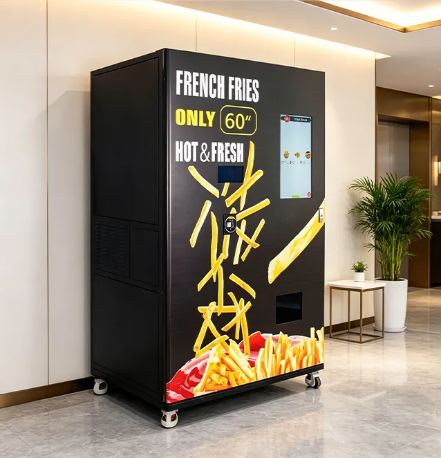 Foodline FL-FF305 automatic hot food vending machine in a commercial venue