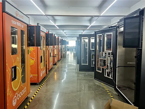 FOODLINE orange juice vending machine in Southeast Asia