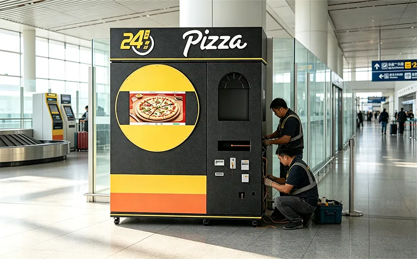 Pizza Vending Machine in German Airport