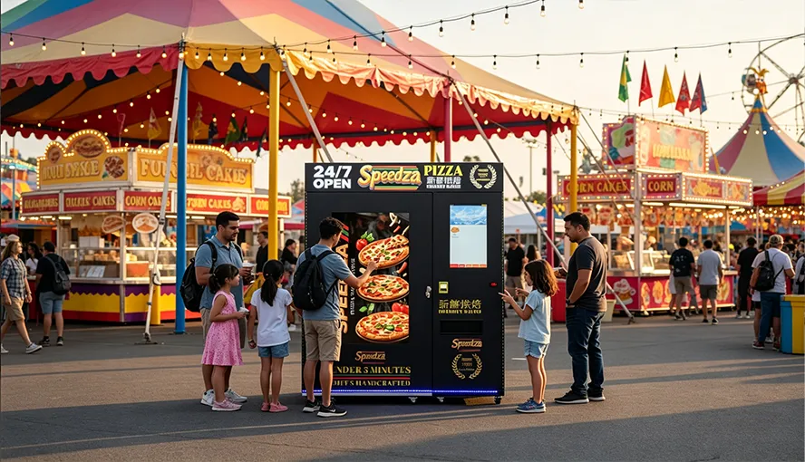 Amusement Park Pizza Vending
