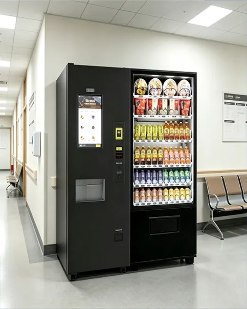Commercial snack and drink vending machine