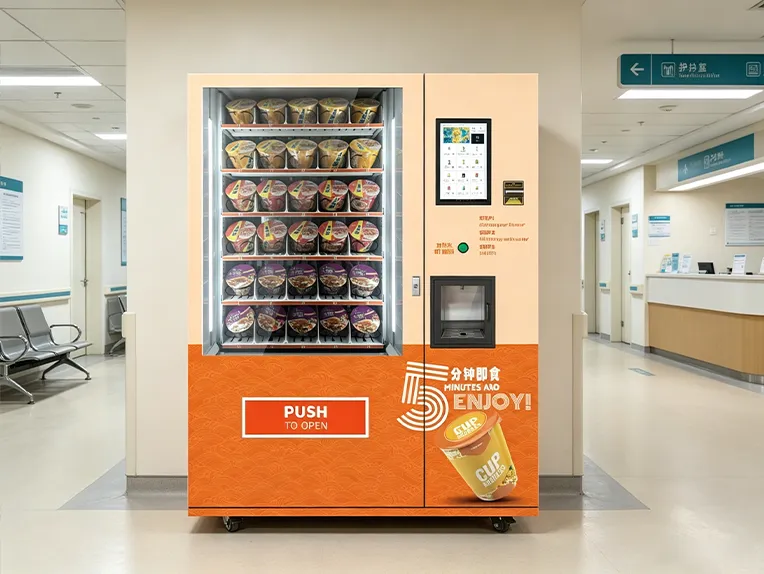 Ramen vending machine application in a hospital