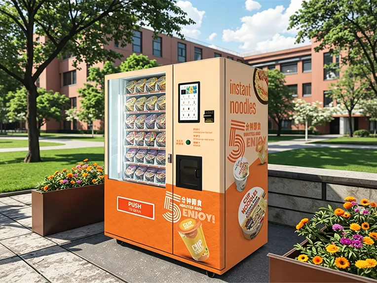 Ramen vending machine application at a university