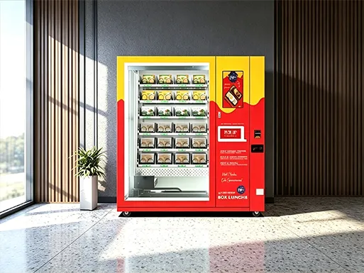 Hot food vending machine