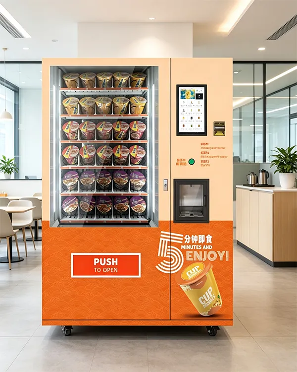 15.6-inch touchscreen cup noodle vending machine